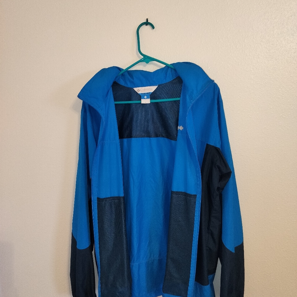 Columbia Mens Field Gear Omni Shield Windbreaker Blue/Black Gorpcore Functional - Picture 4 of 7